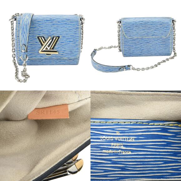 💎✨RARE FIND✨💎Authenticated Louis Vuitton Twist PM Epi Denim Chain Shoulder Bag - Picture 10 of 10